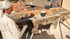 Строим красивый мангал из кирпича своими руками.