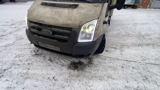 Фары форд транзит.хороший свет.диодная оптика.