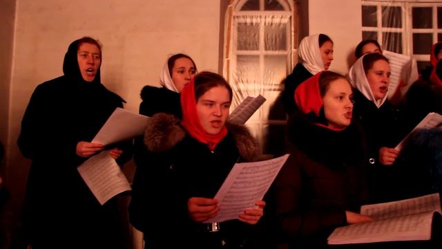 Колядки в с.Городок 23.01.2014г. (Хор студентов ГДУ) смотреть онлайн