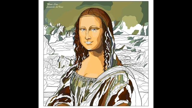 Mona Liza painting with music. Happy Color Мона Лиза раскрашвание в приложении Happy Color. смотреть онлайн