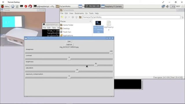 Python to capture image from Pi Camera Module, with preview смотреть онлайн
