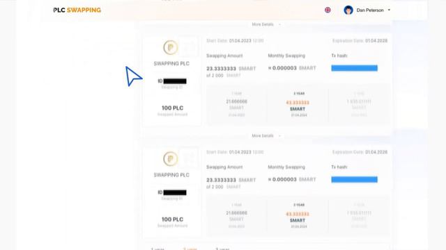 Свопинг монет PLC, PLCU, PLCUC, PLCUX на коин Smart