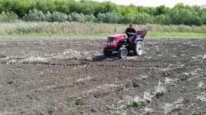 ВНЕСЕНИЕ УДОБРЕНИЙ ПЕРЕД ПОСЕВОМ вносим азофоску минитрактором