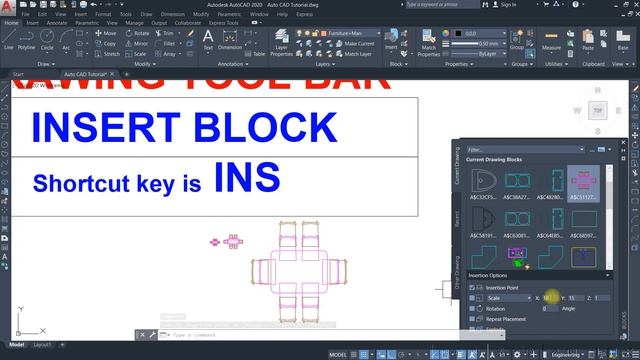 #12: AutoCAD INSERT BLOCK Command with Full Details | AutoCAD | | Autodesk смотреть онлайн