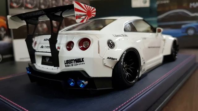 Nissan GTR R35 LB performance 1/18 limited edition. Liberty Walk. Collection. смотреть онлайн