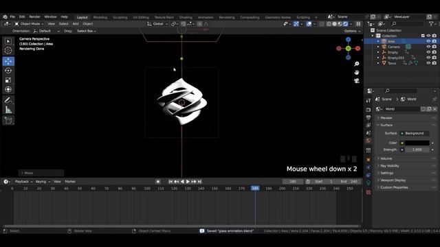 Satisfying "GLASS ANIMATION" in Blender Cycles (Tutorial) смотреть онлайн