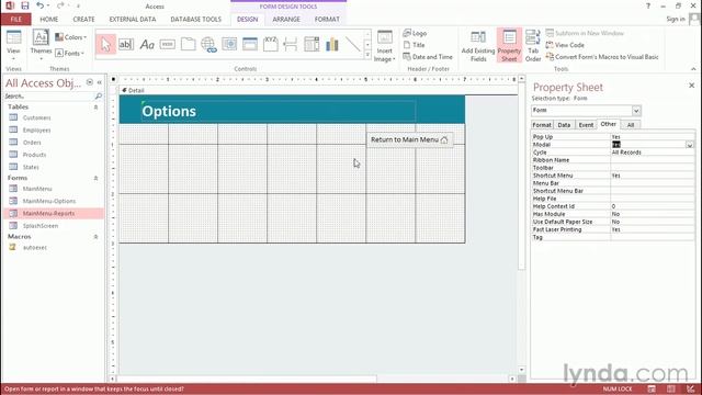 Access Tutorial - Hiding the ribbon смотреть онлайн