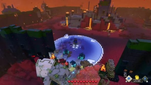 Minecraft Legends Gameplay Walkthrough Part 10 - The Unbreakable Boss! Horde of the Bastion!