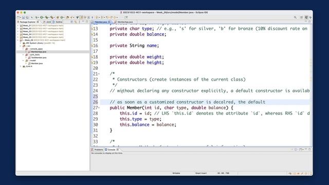 [HD] EECS1022 W21 - Java Tutorials - Week 6 - Part C1 - Tracing Object Creations (on Debugger) смотреть онлайн