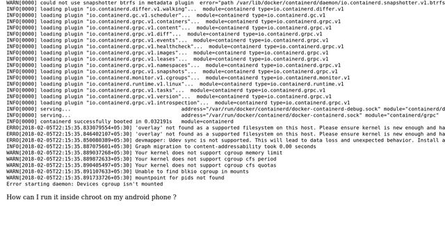 How to run docker inside chroot? смотреть онлайн