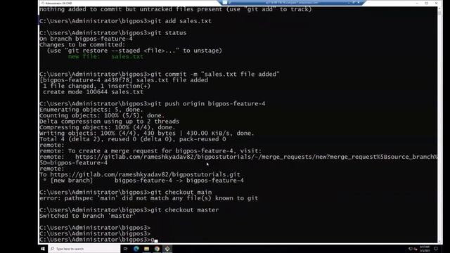Chapter 9 - Git Branch Operation - Command Lines смотреть онлайн