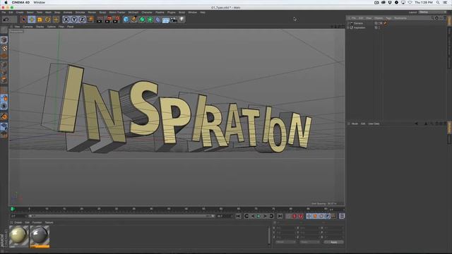 TEXTURING - Create Dynamic 3D Type in Cinema 4D and Photoshop смотреть онлайн