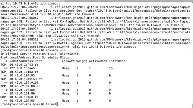 Rancher K3S IPVS hack to run with BIGIP controller смотреть онлайн