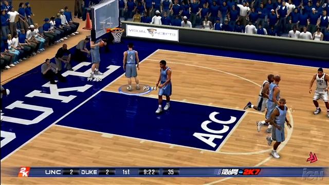 College Hoops 2K7 Xbox 360 Gameplay - Carolina at Duke смотреть онлайн