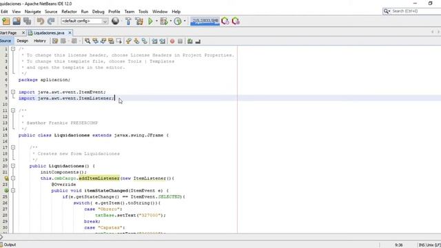Establecer valores la operar Combobox Java / Swing смотреть онлайн