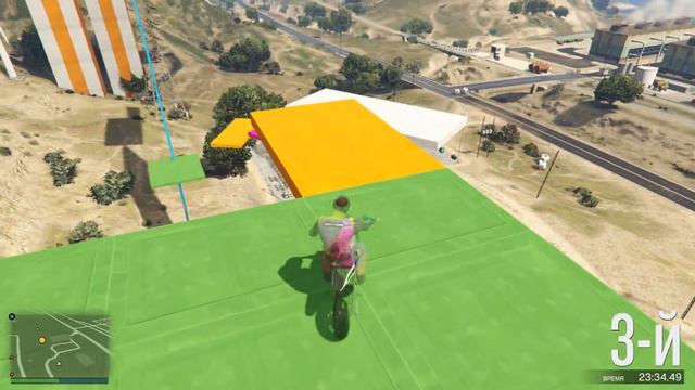 МОТОЦИКЛИСТ НАЕЛСЯ ШИШЕК В ГТА 5 ОНЛАЙН смотреть онлайн