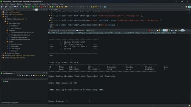 Hospital management "JAVA console based" comment to get code смотреть онлайн