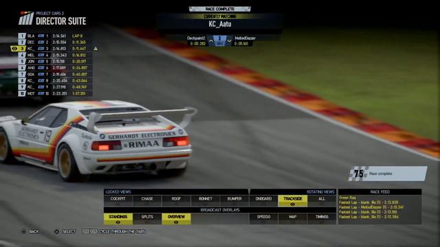 Project Cars 2 - KC M1 Pro Club - Road America Rds 11&12 смотреть онлайн