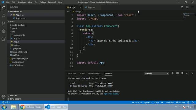 041 - ReactJS - IMPORTAR CSS PARA REACT APP смотреть онлайн