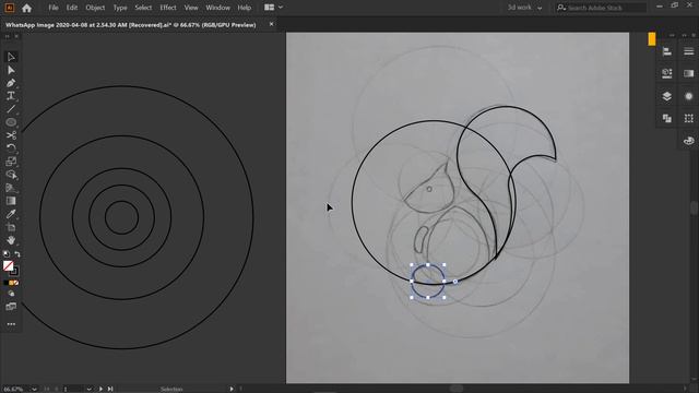 Illustrator Tutorials: How To Design A Animal Logo With GOLDEN RATIO смотреть онлайн