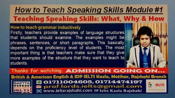 Inductive Method of Teaching English// English Teachers Training Series//Teaching Speaking English