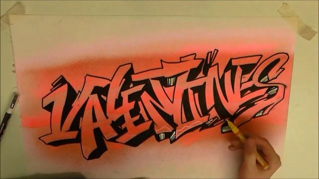 MASSIVE VALENTINES GRAFFITI SKETCH смотреть онлайн