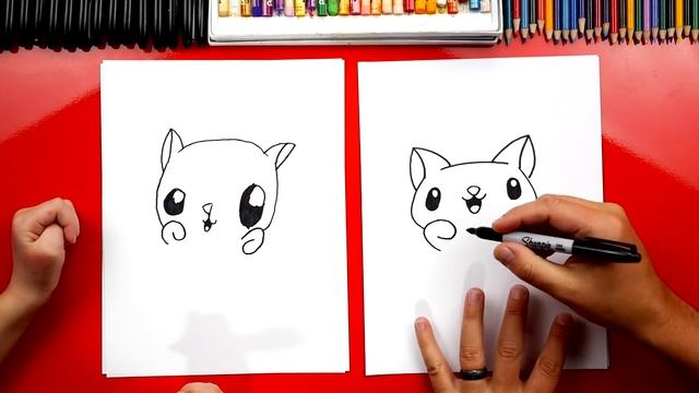 How To Draw The Cutest Valentine's Day Kitten Ever смотреть онлайн