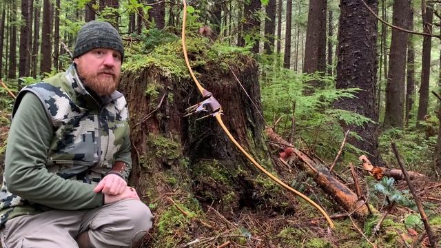 Testing new Ocean Spray arrows on stumps in Haida Gwaii смотреть онлайн
