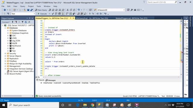 Triggers in Microsoft SQL Server (part 1) смотреть онлайн
