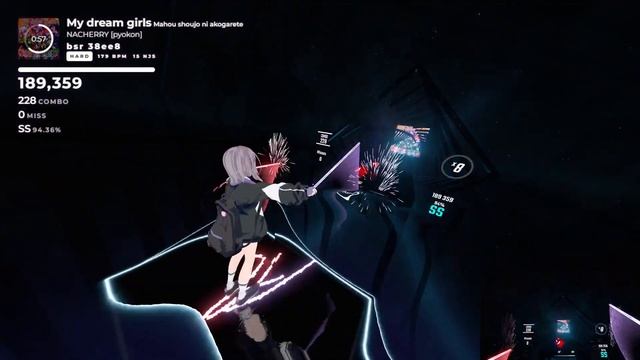 【BeatSaber】My dream girls / NACHERRY 「魔法少女にあこがれて」OP 【ビートセイバー】 смотреть онлайн