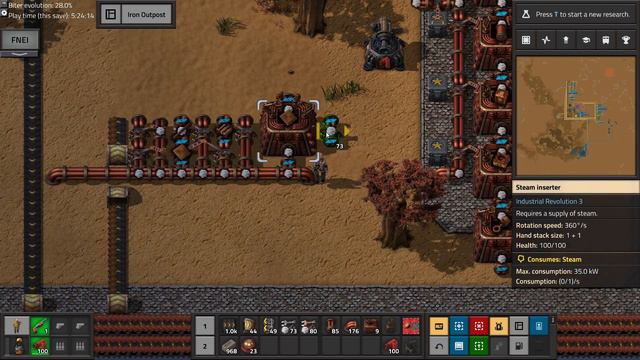 Industrial Revolution 3 (Factorio) - Ep 10: Claiming Iron смотреть онлайн