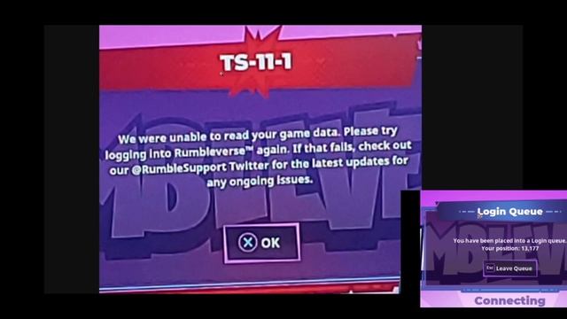 RUMBLEVERSE FAILED LOGIN QUEUE ? FIX ? | RUMBLEVERSE Servers Down смотреть онлайн