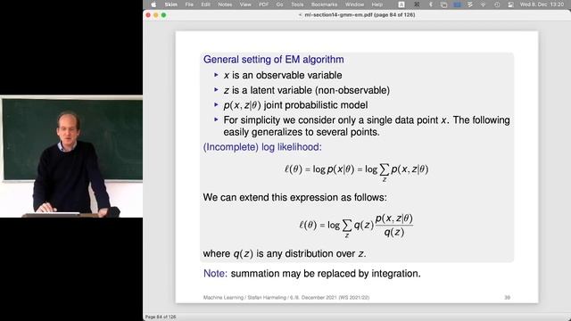 2021-12-08 Machine Learning Lecture 17/28 - General View of EM смотреть онлайн