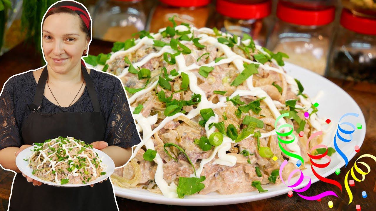 Муж теперь ест только ЭТОТ САЛАТ. Тёплый САЛАТ С ПЕЧЕНЬЮ, цыганка готовит. смотреть онлайн