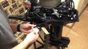 Водомоторика #3. Установка комплекта для дистанционного управления на Nissan Marine/Tohatsu 18 E2S.