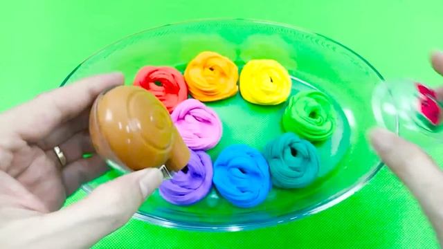 Rainbow Slime: Looking Numberblocks, Alphablocks SLIME With Piping Bags, Bones,…Mix Coloring! ASMR