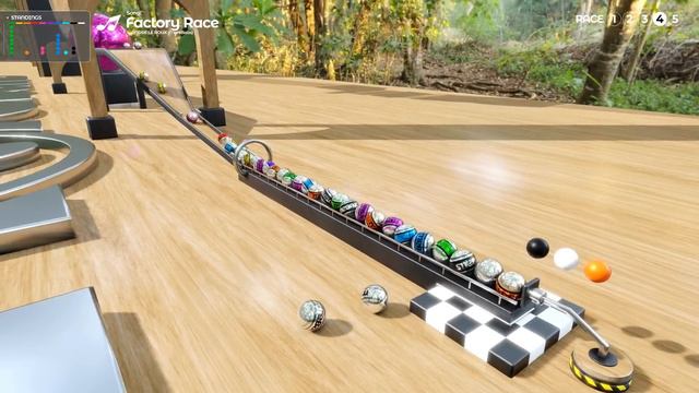 Big Marble Race Marbles In The Jungle!   #marbles #marblerace #animation #blender #3d #colorful