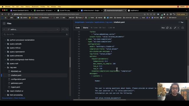 Build a RAG chatbot with LangStream and AWS services: Bedrock, OpenSearch, S3 смотреть онлайн