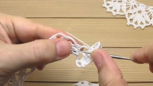 Классический КРУЖЕВНОЙ ВОРОТНИЧОК вязание крючком для начинающих СХЕМА  Сrochet lace collar tutoria