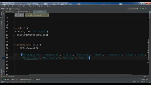 Python Create QCompleter GUI With Pyside2 смотреть онлайн
