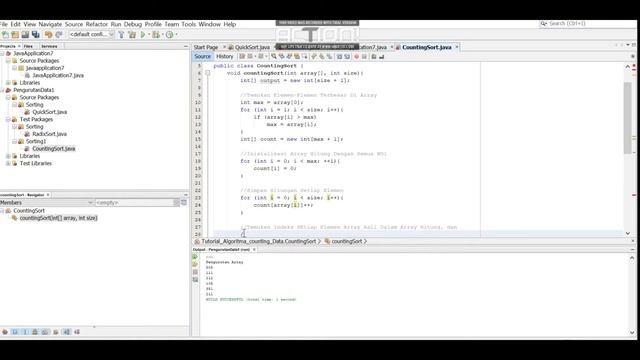 Live coding menggunakan sorting data algoritma counting sort смотреть онлайн