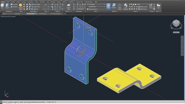 3.19 3D Rotate AutoCAD 2019 (รับสอนส่วนตัว) смотреть онлайн