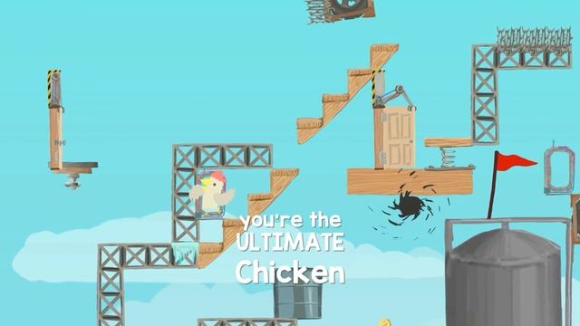 Ultimate Chicken Horse / Local Multiplayer PC Games / Two Players смотреть онлайн