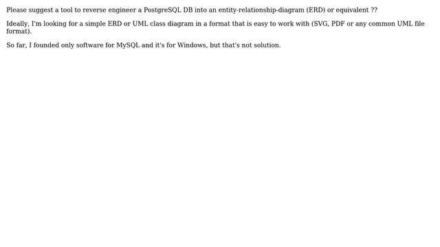 Databases: Tool for Reverse Engineering of PostgreSQL Database on Linux (Ubuntu) (2 Solutions!!) смотреть онлайн