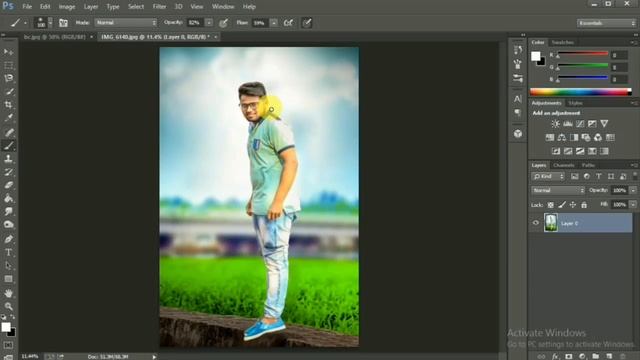 Photoshop Tutorials || How To Change Background and Color Efex Pro || Blur Effect