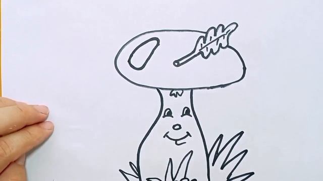 КАК НАРИСОВАТЬ ГРИБ смотреть онлайн