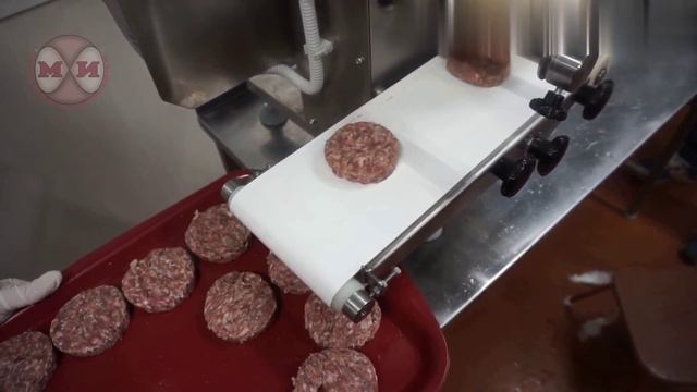 Котлетный аппарат ИПКС-123Н. Формование котлет из говяжьего фарша