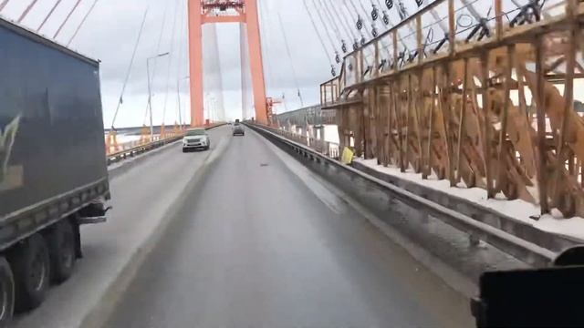 Мост через Обь в Сургуте ! смотреть онлайн