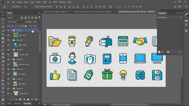Artboard or group for each layer / Pepperbox - Photoshop plugin смотреть онлайн