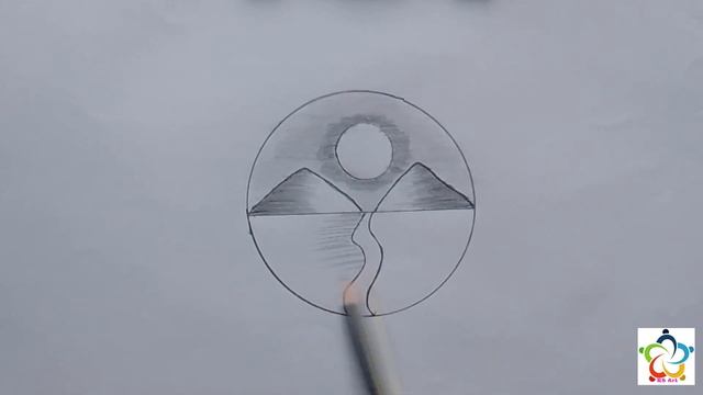 How to Draw a simple Landscape - Easy Pencil Drawing смотреть онлайн